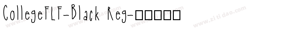 CollegeFLF-Black Reg字体转换
